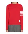 Thom Browne Long-sleeved T-shirt In Red