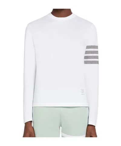 Thom Browne Long-sleeved T-shirt In White