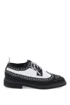 THOM BROWNE LONGWING BROGUE LOAFERS IN TROMPE L'OEIL KNIT