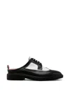 Thom Browne Longwing Brogue Mules In Black