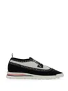 Thom Browne Longwing Brogue W/ Tech Runner Sole In Trompe Loeil Knit In Multicolor