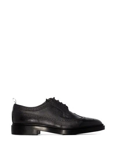 Thom Browne Classic Longwing Brogue Lace-ups For Men In Black