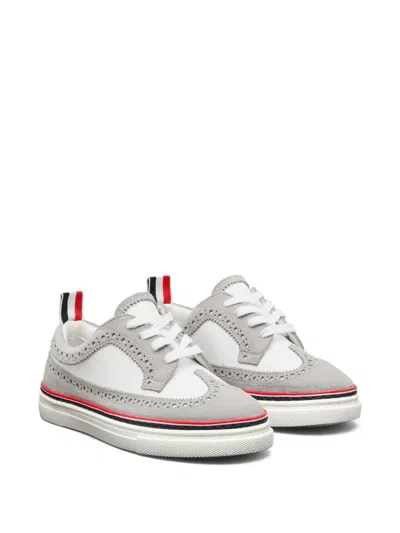 Thom Browne Kids' 롱윙 스웨이드 스니커즈 In Multi