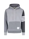 Thom Browne Men's Hoodie Pullover With Tona Fun Mix In Gray