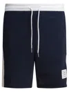 Thom Browne 4-bar Stripes Track Shorts In Blue