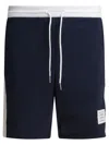 Thom Browne 4-bar Stripes Track Shorts In Black