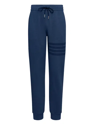 Thom Browne Loopback 4-bar Track Pants In Blue