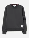 Thom Browne Loopback 4-bar Sweatshirt In Gray