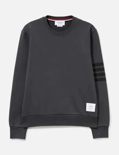 Thom Browne Loopback 4-bar Sweatshirt In Gray
