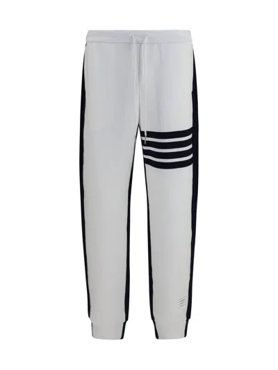 Thom Browne Loopback 4-bar Track Pants In White