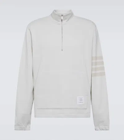 Thom Browne Loopback Cotton Sweatshirt In White