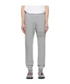 Thom Browne Loopback Four-bar Track Pants In Gray