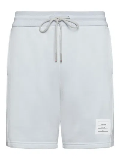 Thom Browne Loopback Four-bar Track Shorts In Blue