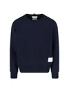 Thom Browne Logo Ribbon Sweatshirt In Blue