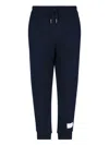 Thom Browne Rwb Stripe Loopback Sweatpants In Blue