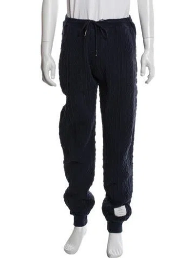 Pre-owned Thom Browne Lounge Bottoms In Blue