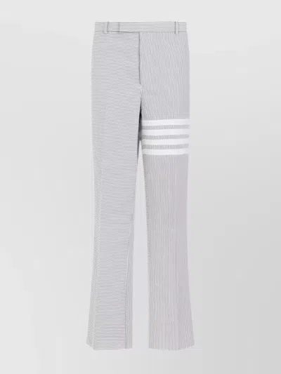 Thom Browne Detroit Slim Vintage-effect Jeans In Grey
