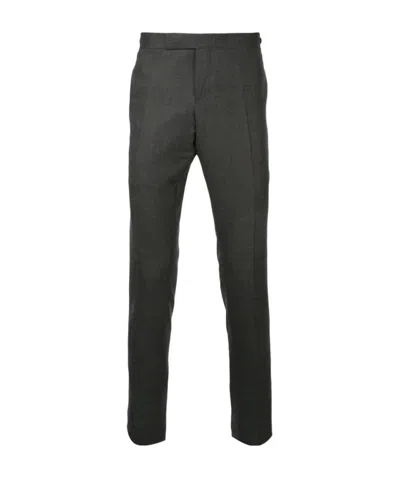 Thom Browne Low Rise Skinny Side Tab Trouser In Super 120s Twill In Black
