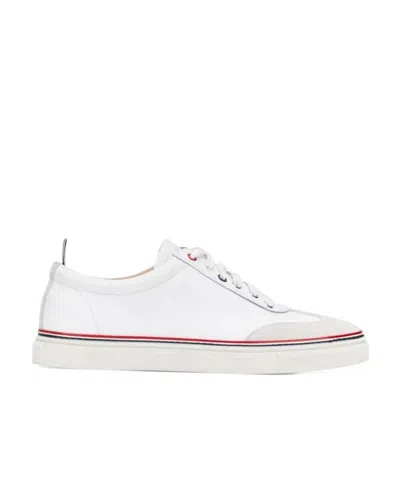 THOM BROWNE THOM BROWNE STRIPED TRIM LOW-TOP SNEAKERS