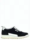 Thom Browne Low-top Sneakers Crafted From Premium Calf Leather In Black