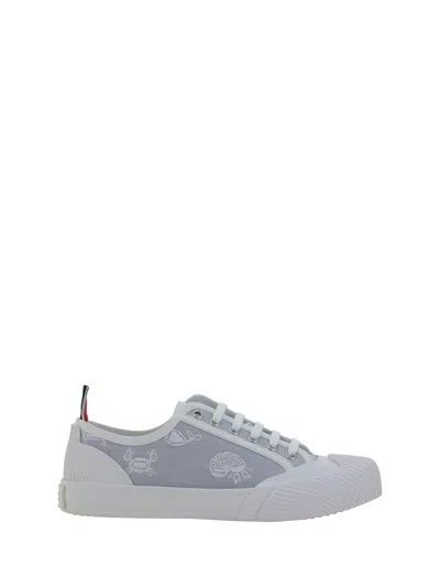 Thom Browne Low Top Trainer Sneakers In Light Blue