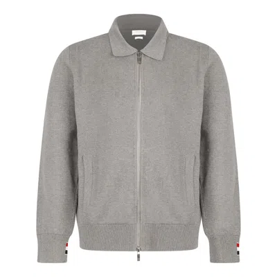 Thom Browne Lt Grey Cotton Jackets In Gray