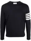 Thom Browne Striped Wool Round Neck Sweater