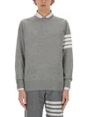 Thom Browne Classic 4-bar Mesh In Grey