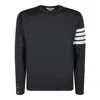 Thom Browne Wool Crewneck Sweater In Black