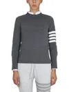 Thom Browne Crewneck Sweatshirt In Gray
