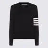 Thom Browne Relaxed Fit Wool Sweater In Black