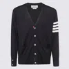 Thom Browne Classic V-neck Cardigan In Fine Merino Wool With 4bar Stripes Clothing
