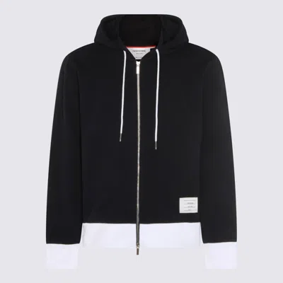 THOM BROWNE THOM BROWNE NAVY COTTON SWEATSHIRT