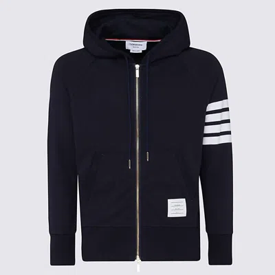 THOM BROWNE THOM BROWNE NAVY COTTON SWEATSHIRT