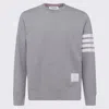 Thom Browne Loopback Jersey Knit 4-bar Crewneck Sweatshirt