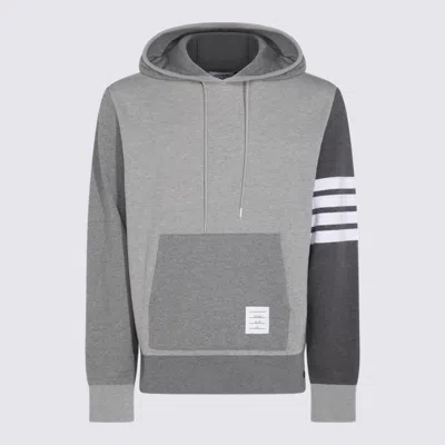 THOM BROWNE THOM BROWNE GREY COTTON SWEATSHIRT