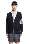 Thom Browne Cardigan Classico In Lana Con Scollo A V In Black