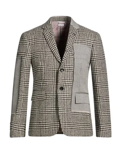 Thom Browne Man Blazer Black Size 3 Wool