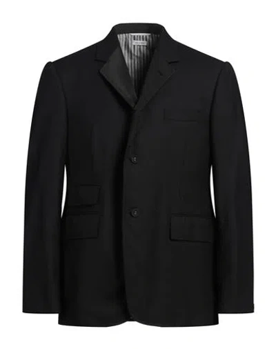 Thom Browne Man Blazer Black Size 3 Wool
