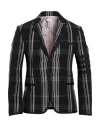 Thom Browne Man Blazer Black Size 4 Cotton, Polyester In Black
