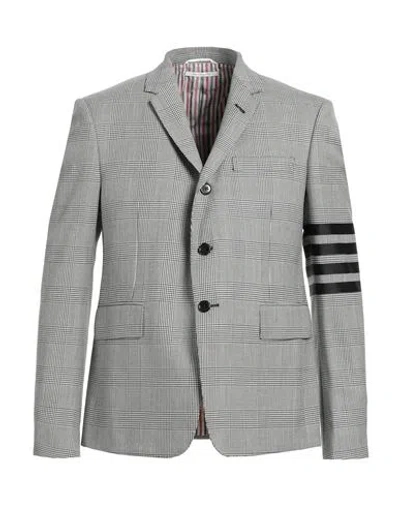 Thom Browne Man Blazer Black Size 4 Wool
