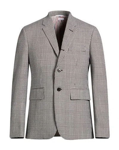 Thom Browne Man Blazer Black Size 4 Wool