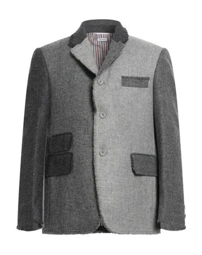 THOM BROWNE THOM BROWNE MAN BLAZER GREY SIZE 1 WOOL