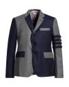 Thom Browne Man Blazer Grey Size 2 Wool In Blue
