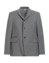 Thom Browne Man Blazer Grey Size 3 Wool