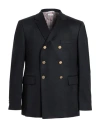 Thom Browne Man Blazer Midnight Blue Size 3 Cashmere