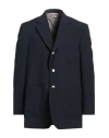 Thom Browne Man Blazer Midnight Blue Size 3 Wool In Blue