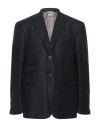 Thom Browne Man Blazer Midnight Blue Size 4 Wool In Blue