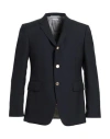 Thom Browne Man Blazer Midnight Blue Size 5 Wool