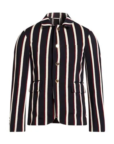 Thom Browne Striped Cotton-blend Jacquard Blazer In Multi